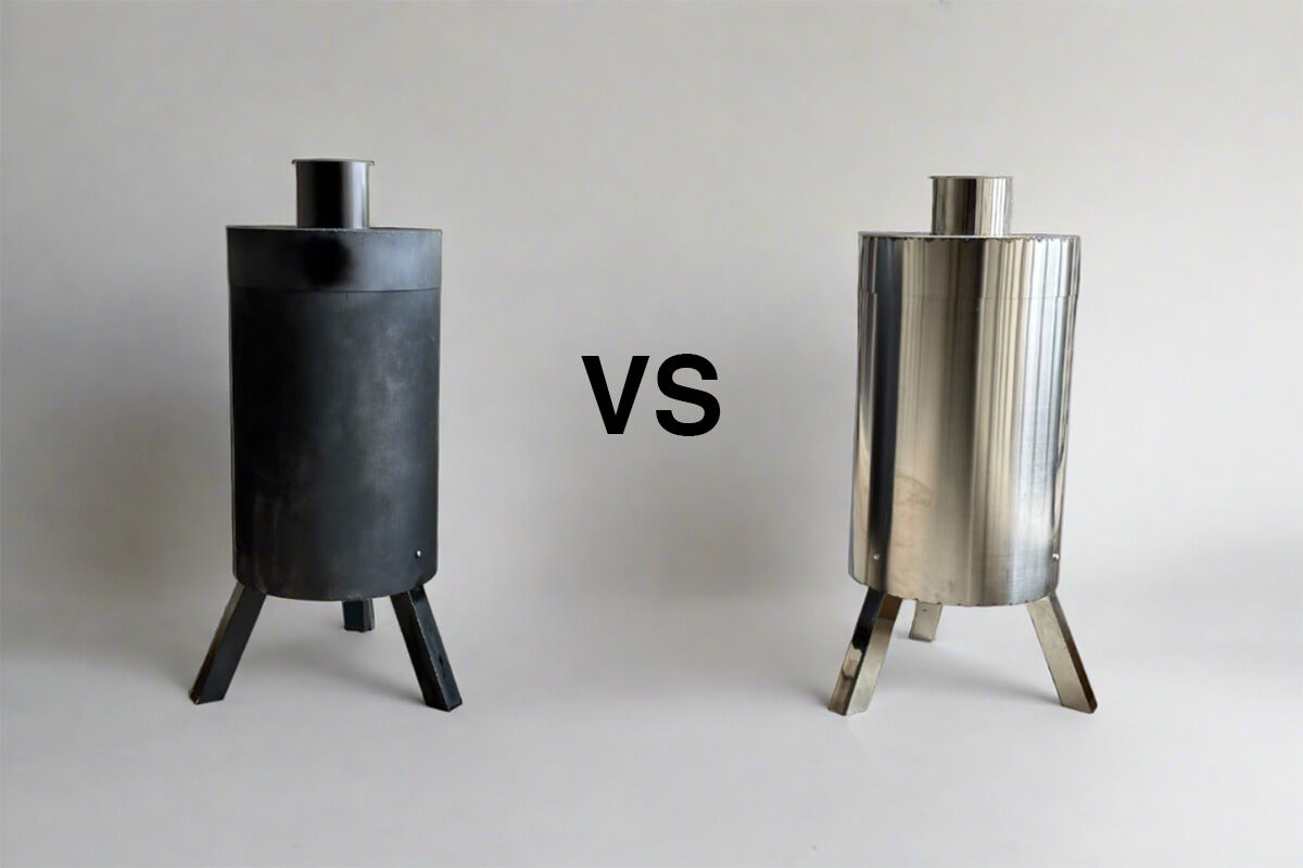 cold-rolled steel biochar kiln vs stainless steel biochar kiln