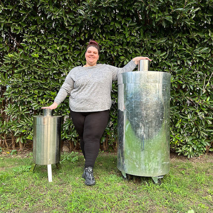 55 Gallon Biochar Kiln Portable Biochar Maker Compare with Medium Size - Biochar Station