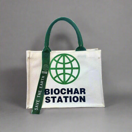 Biochar Station Canvas Tote Bag, Eco-friendly Handbag