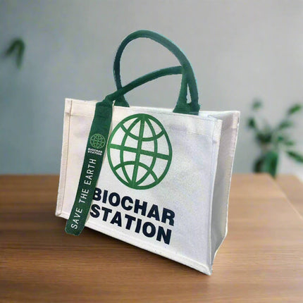 Biochar Station Canvas Tote Bag, Eco-friendly Handbag