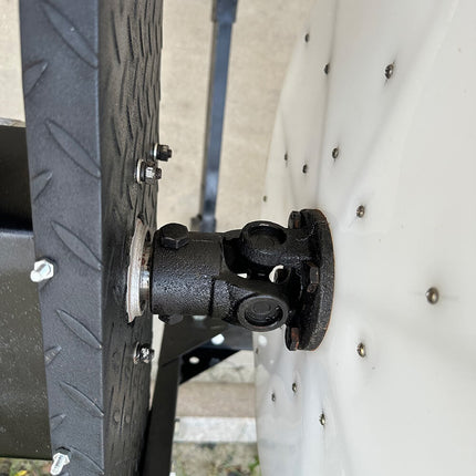 Close Up Connector Between Soil Sifter and Motor